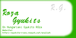 roza gyukits business card