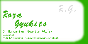 roza gyukits business card